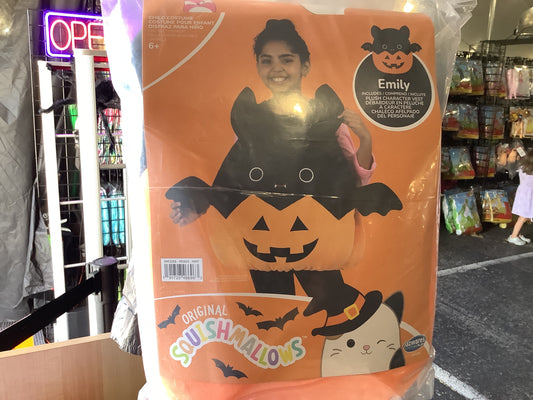 *Squishmallows - Emily Bat Costume - Child One Size
