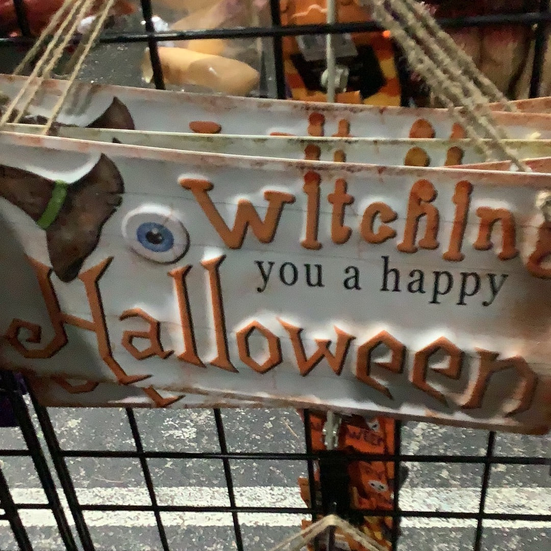 Happy Halloween Metal Sign