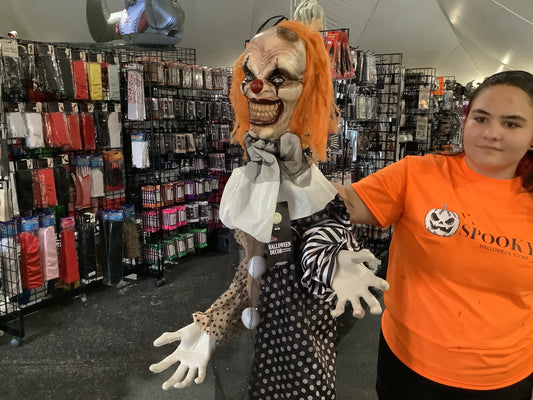 66.9” Animated Hanging Clown