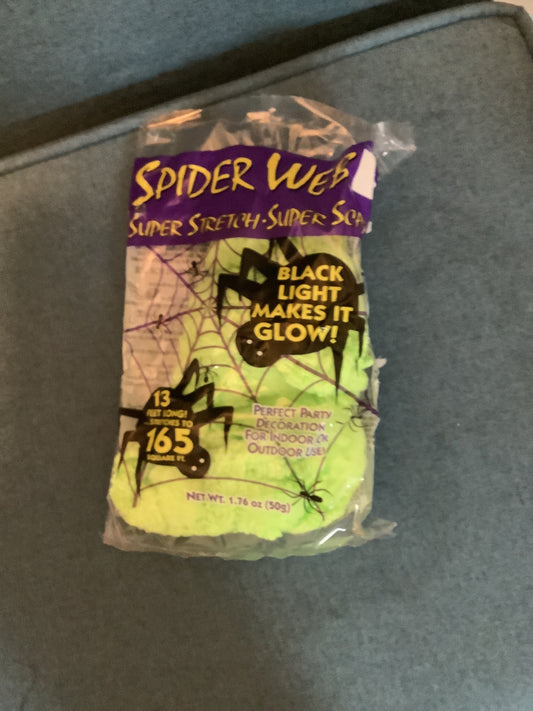 13.5 ft Glow in the dark Spiderweb