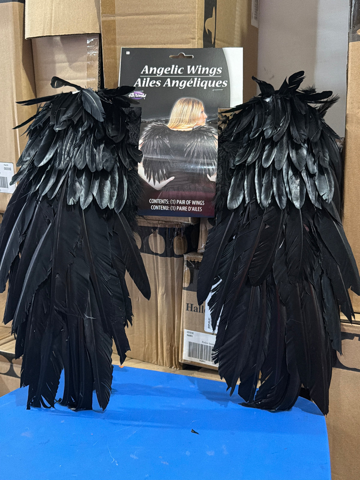Angel Feather Wings - Black