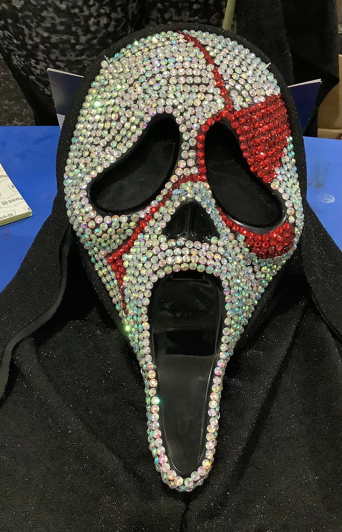 Ghost Face Bling Mask - Asst