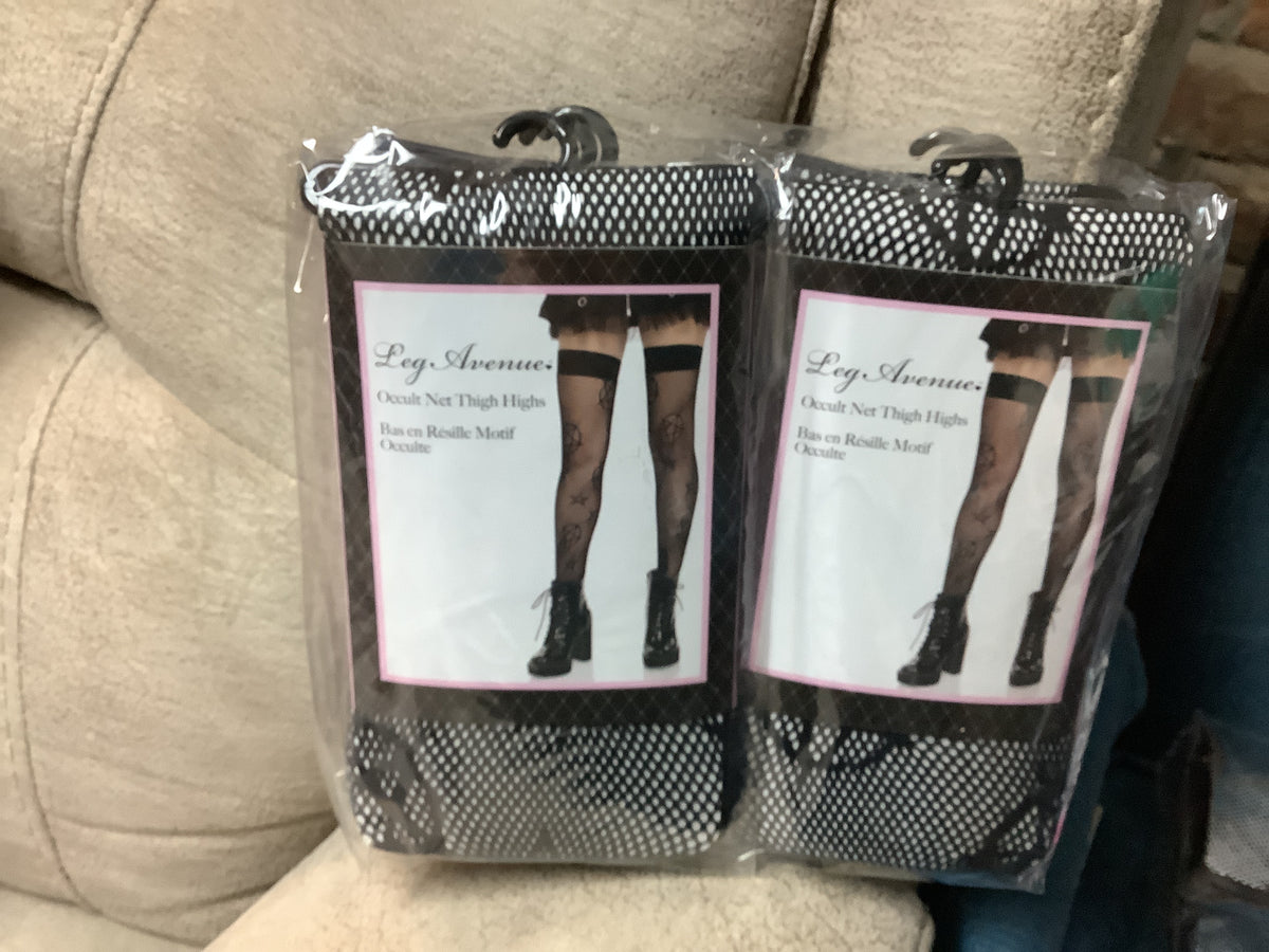 Occult Net Thigh Highs - One Size
