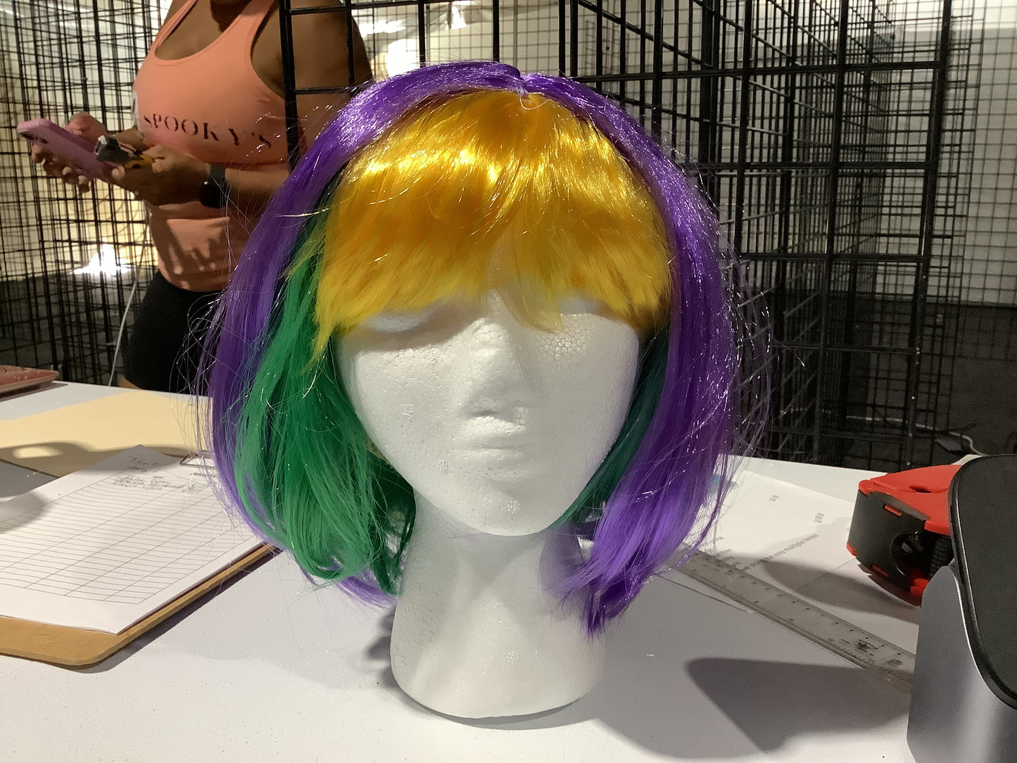 Mardi Gras Student Wig