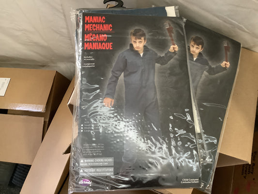 *Maniac Mechanic Costume - Child Large (12-14)