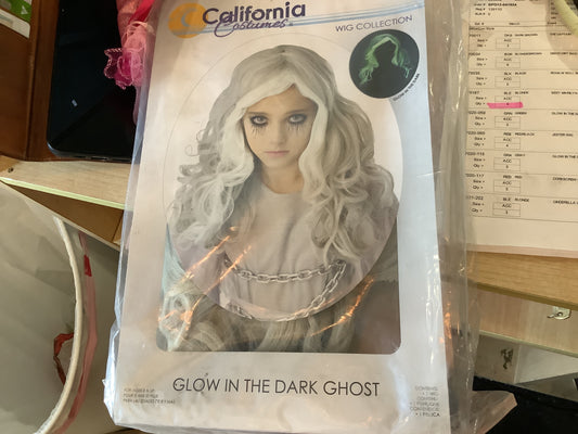Glow in the Dark Wig - Gray