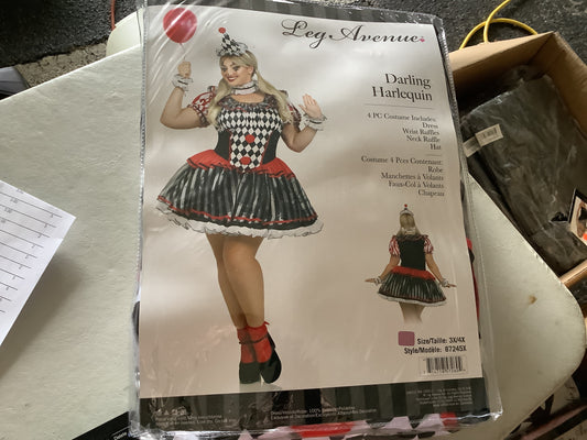 *Darling Harlequin - Adult Plus 3X/4X