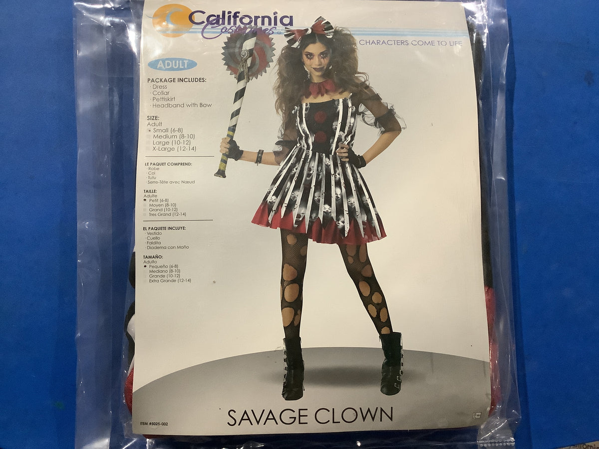 Savage Clown - Adult Small (6-8)