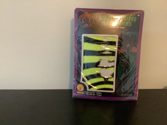 Ripped Striped Thigh Highs -Small