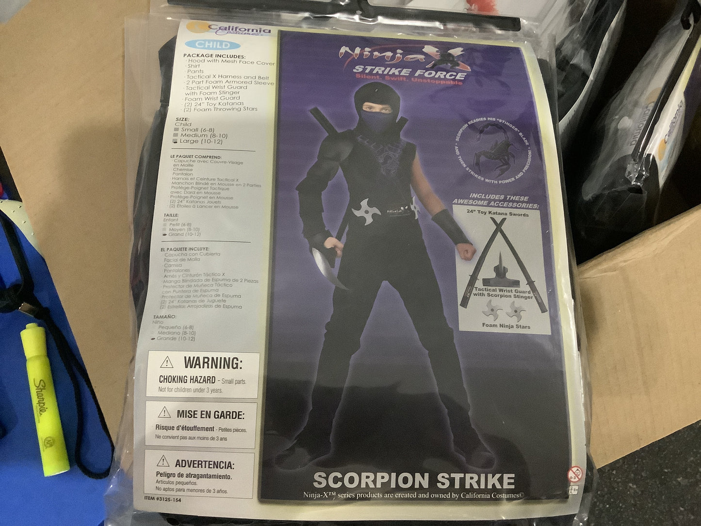 Ninja-X Scorpion Strike - Child Medium (8-10)