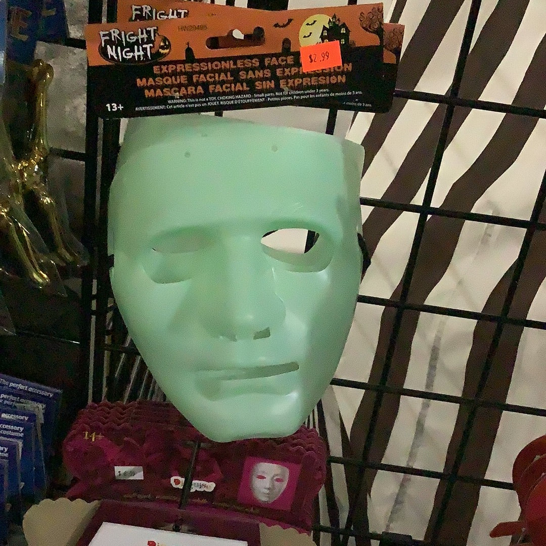 Expressionless Face Mask - Assorted