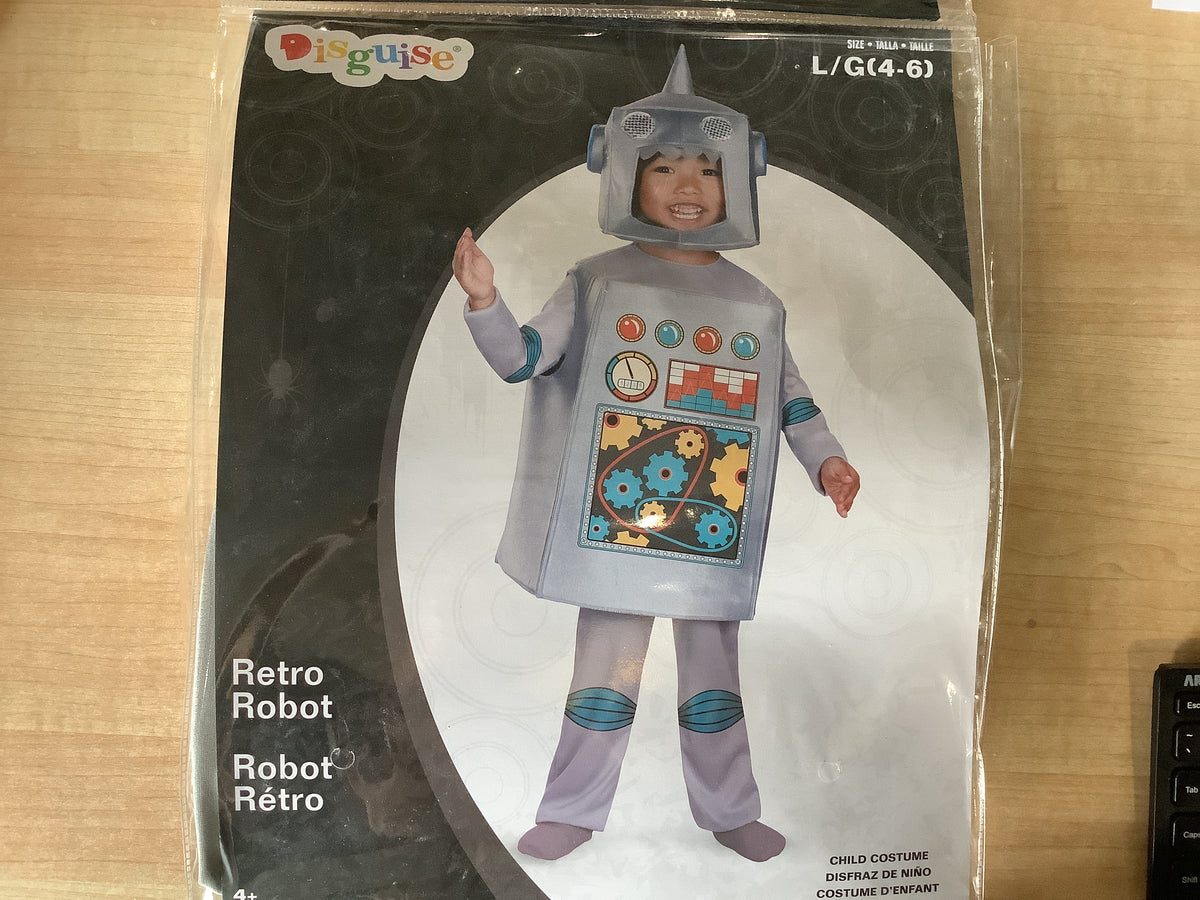 Retro Robot - Child Large (4-6)