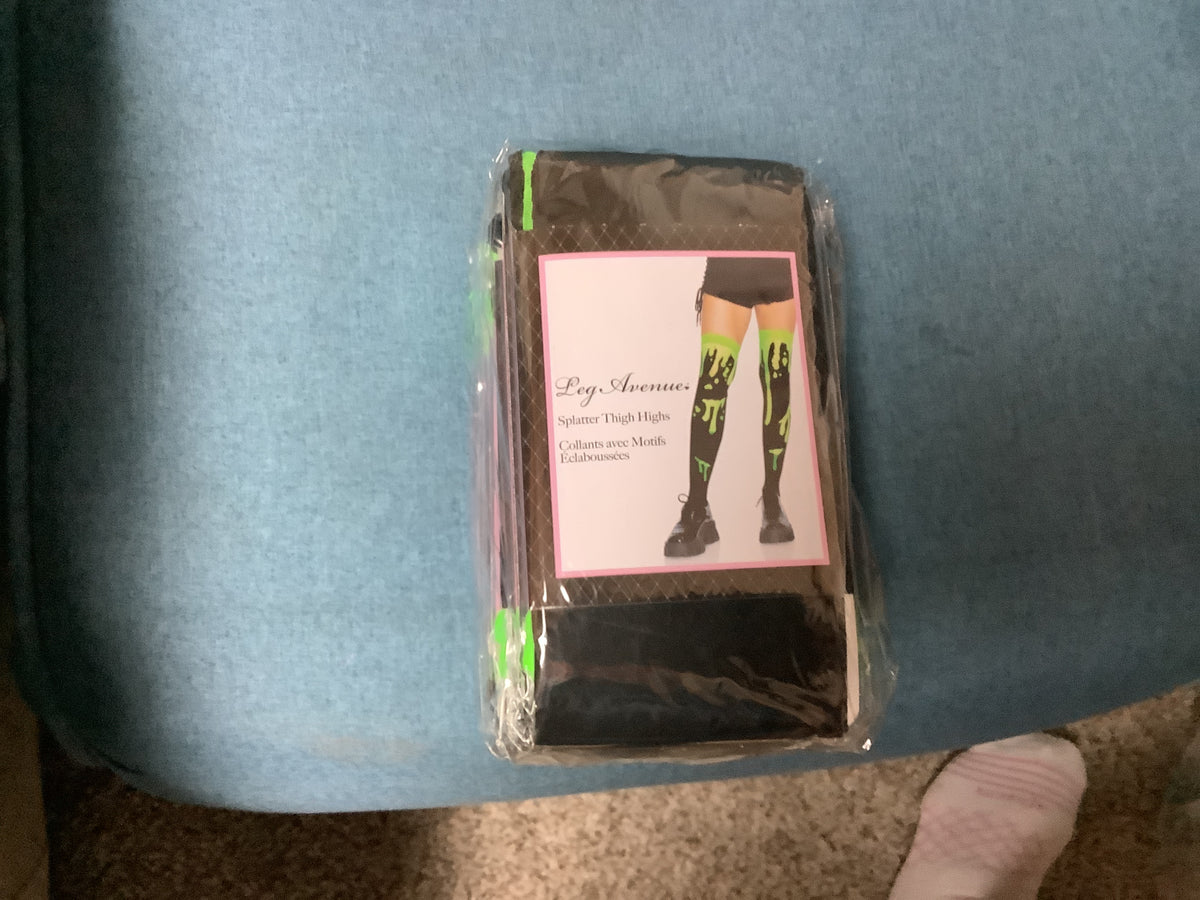 Splatter Thigh Highs. Adult