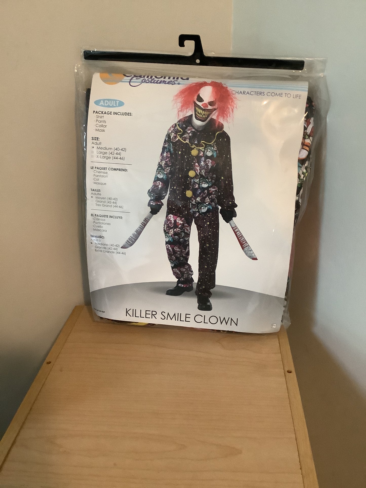 *Killer Smile Clown - Adult Medium (40-42)
