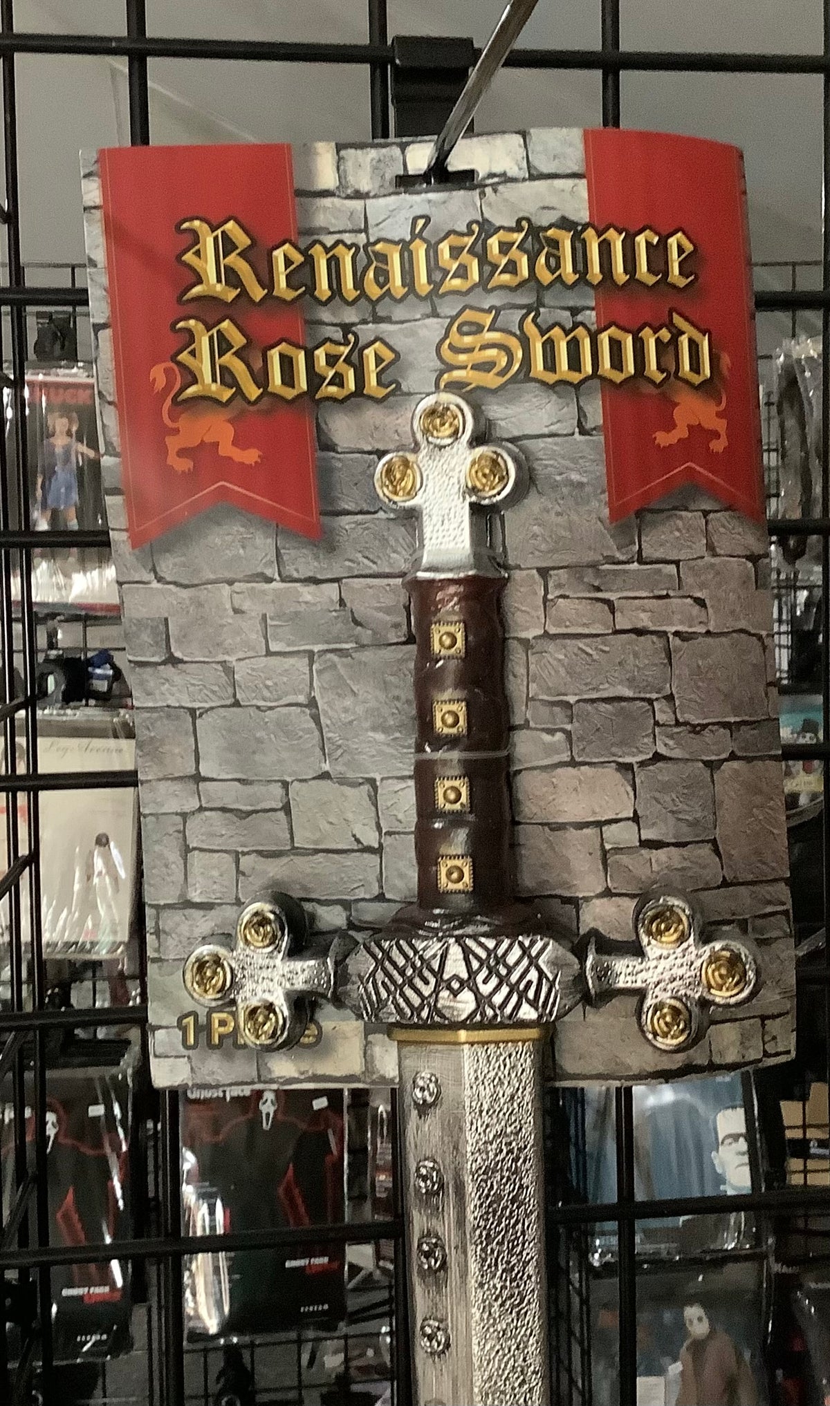 Silver Renaissance Rose Sword