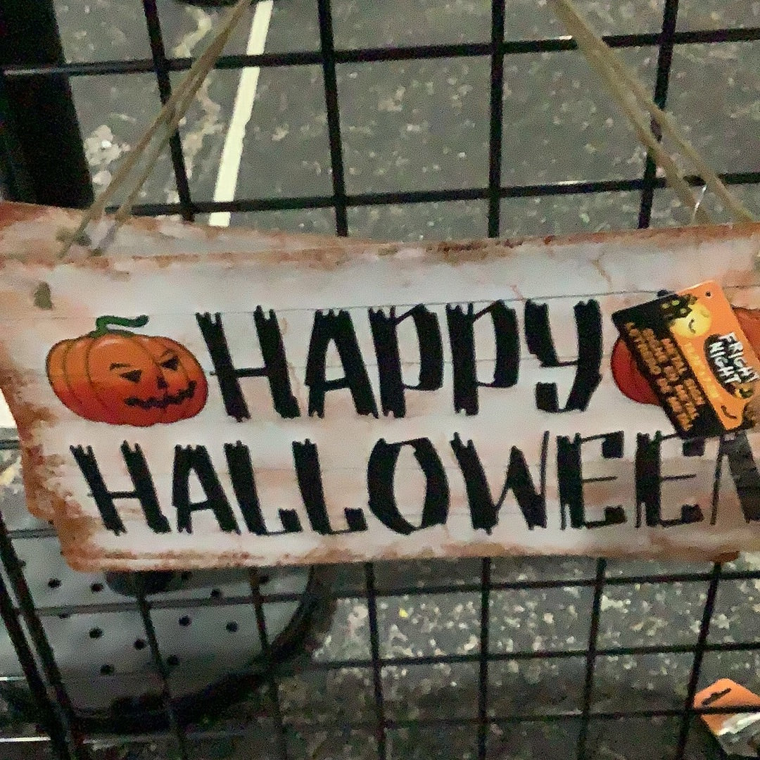 Happy Halloween Metal Sign