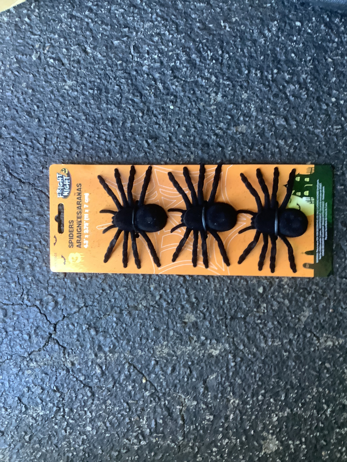 Fright Night Felt Spiders - 3 pack