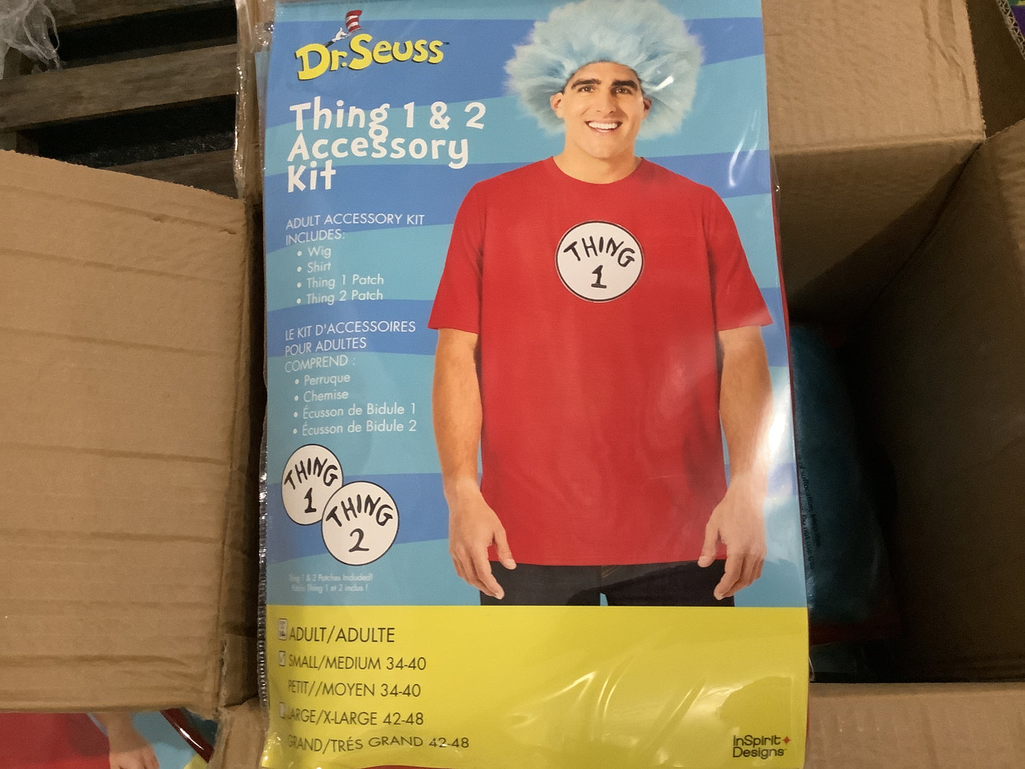 Dr Seuss Thing 1 & 2 Accessory Kit - Men’s L/XL