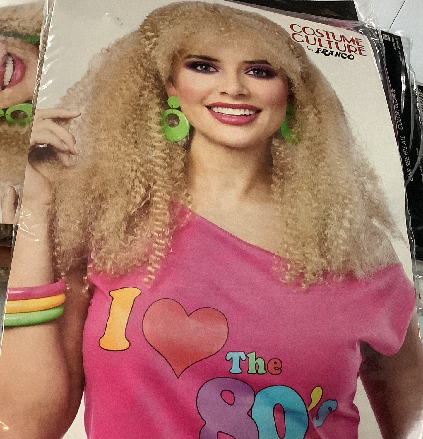 80’s Crimped Wig - Blonde