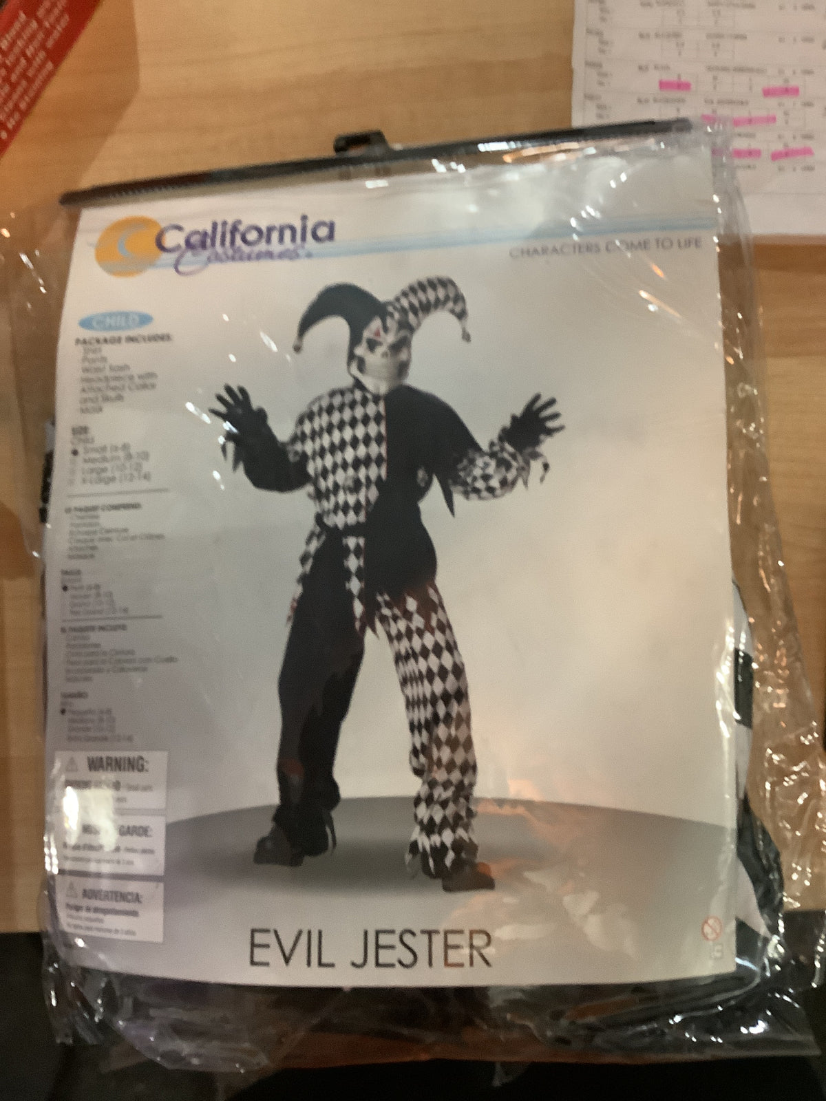 Evil Jester - Child Small (6-8)