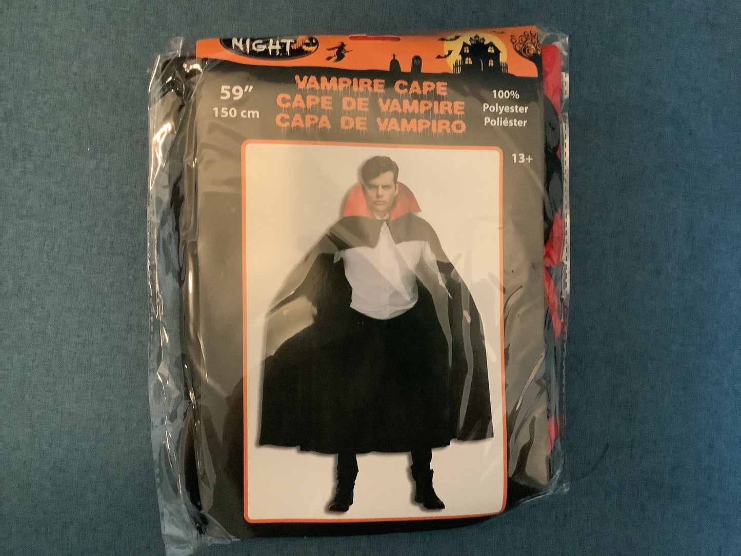 Vampire Cape with Stand-up Collar