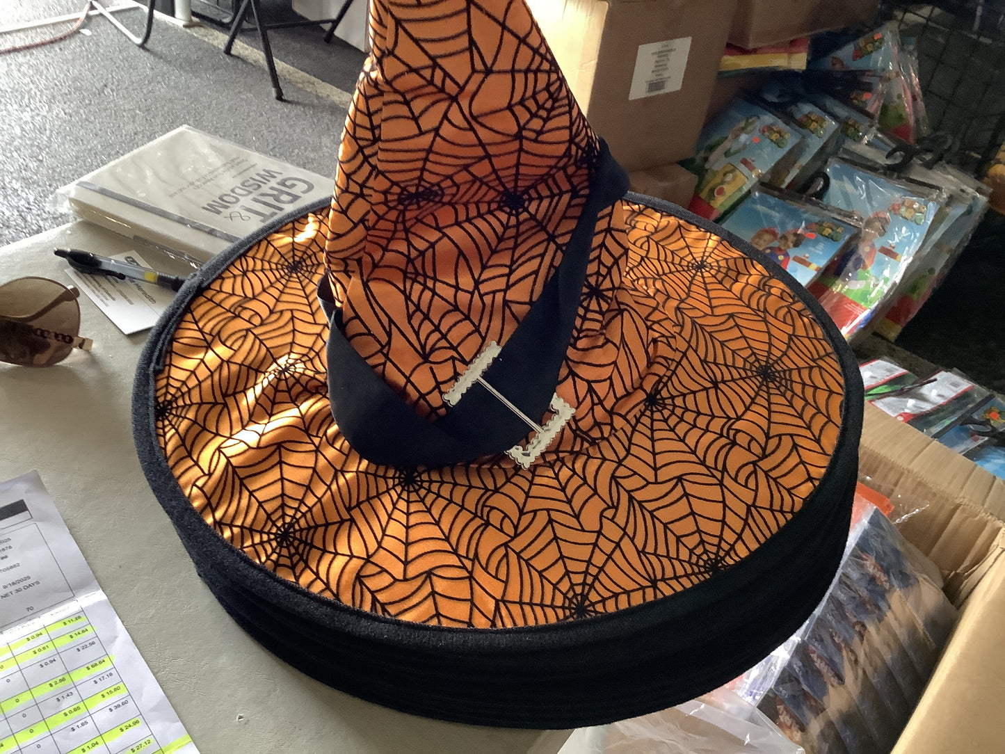 Spider Web Witches Hat w/ Buckles