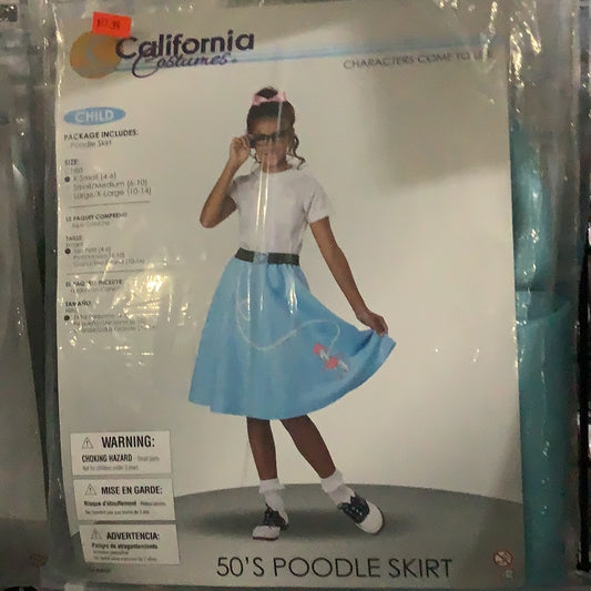 *50’s Poodle Skirt Blue - Child