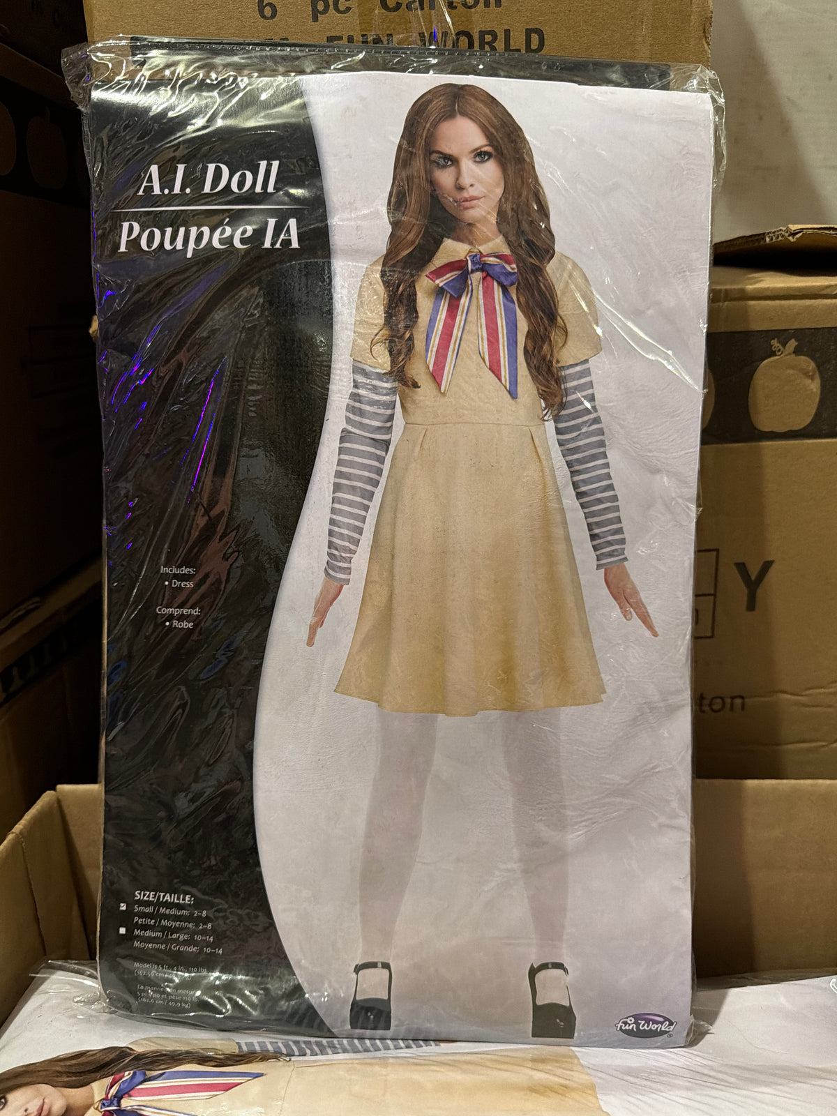 AI Doll (Megan) Costume - Adult Small/Medium (2-8)