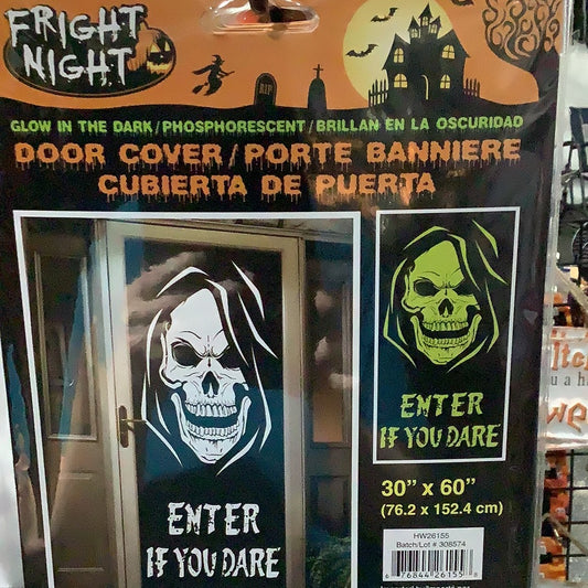 *Glow in the Dark Door Cover 30x60” - Enter If You Dare