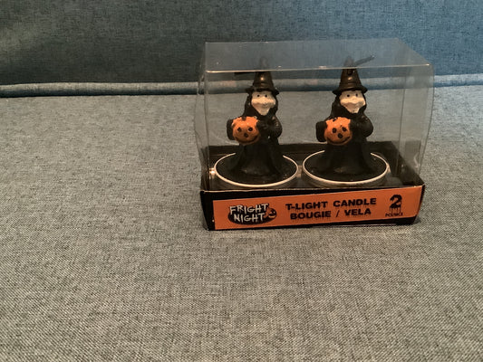 Fright Night- Witch T-Light Candle 2pc