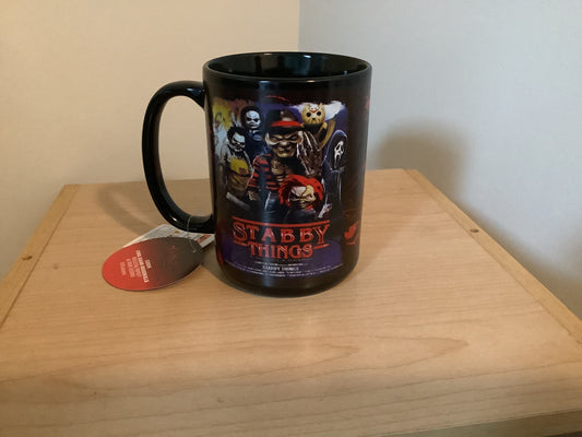 Horror Coffee Mug 15oz - Stabby Things