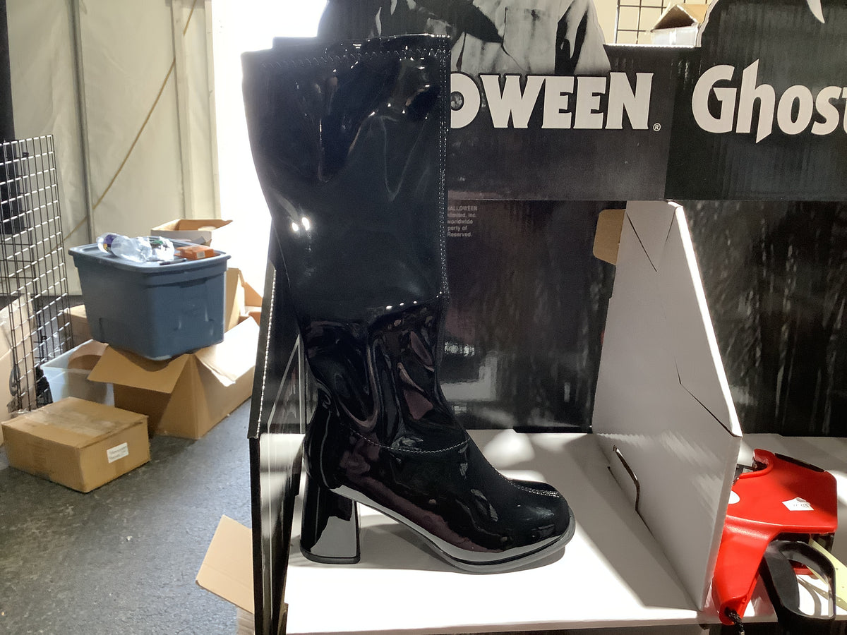 Ellie Go-Go Boots - Black - Size 6