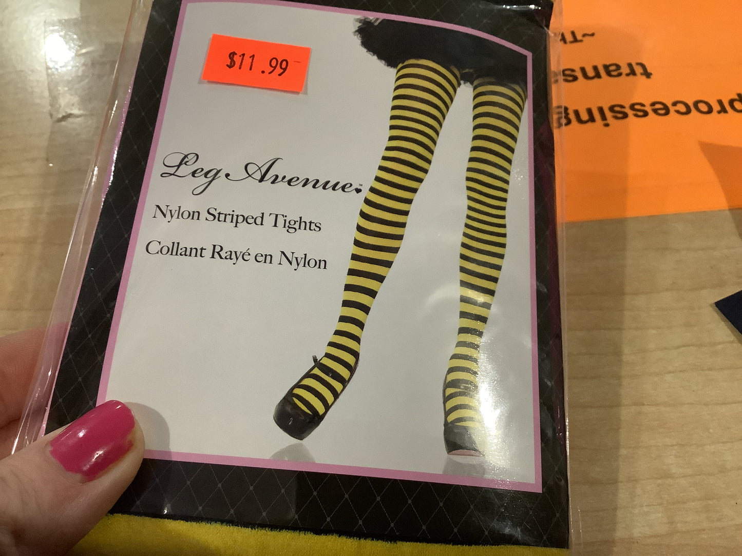 Yellow and Black Tights