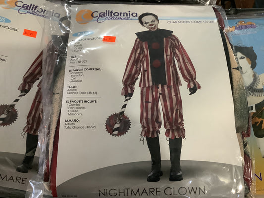 *Nightmare Clown - Adult Plus (48-52)