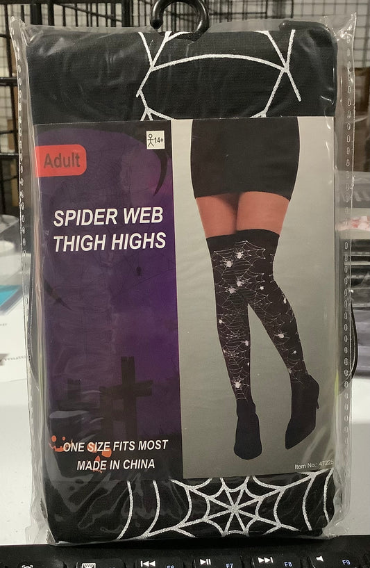 Spider Web Thigh Highs