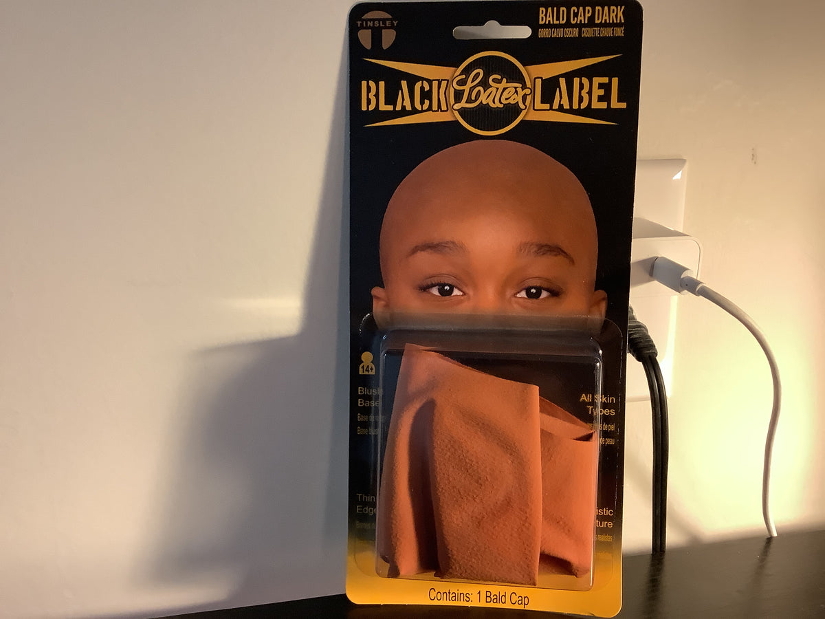 Dark Brown Bald Cap