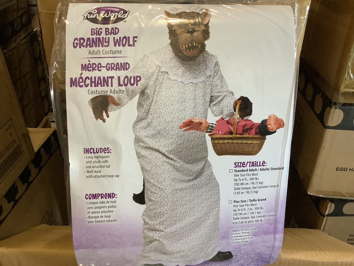 Big Bad Granny Wolf - Adult One Size