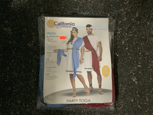 Party Toga- Adult - Blue and Red L/XL
