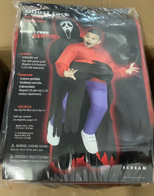 Ghost Face Piggyback Inflatable - Child
