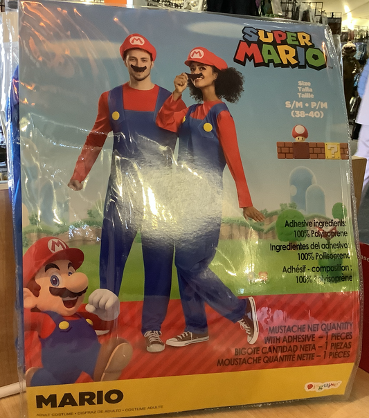 Super Mario - Mario - Elevated Adult S/M. (38-40)