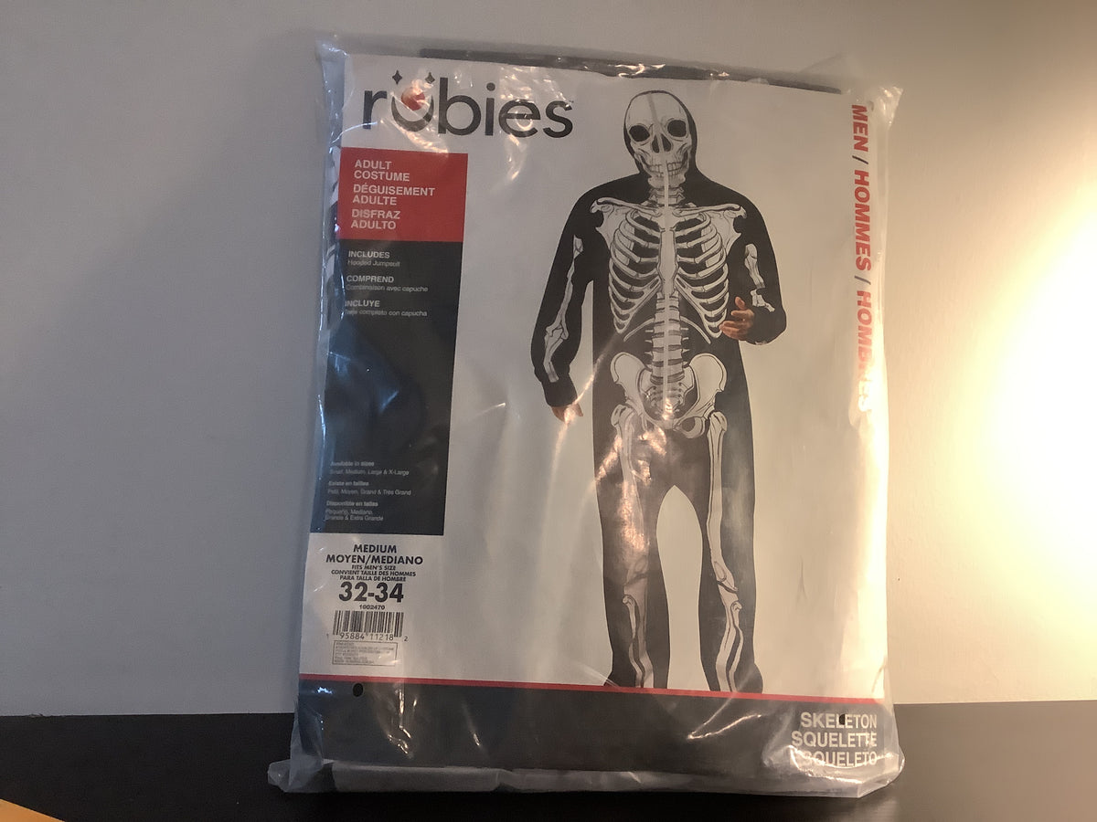 Skeleton Zip Up - Adult - MED  32/34