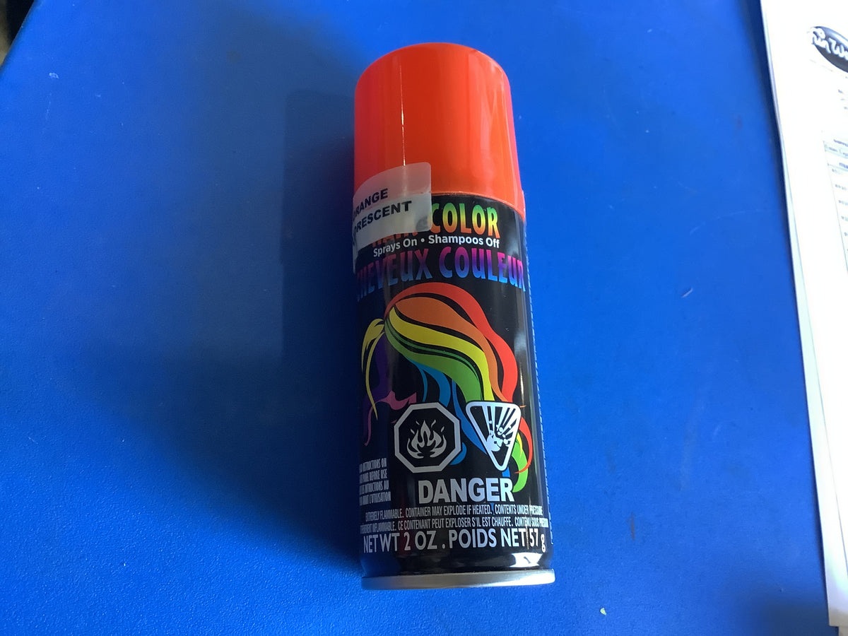 Fluorescent Orange Hair Color Spray