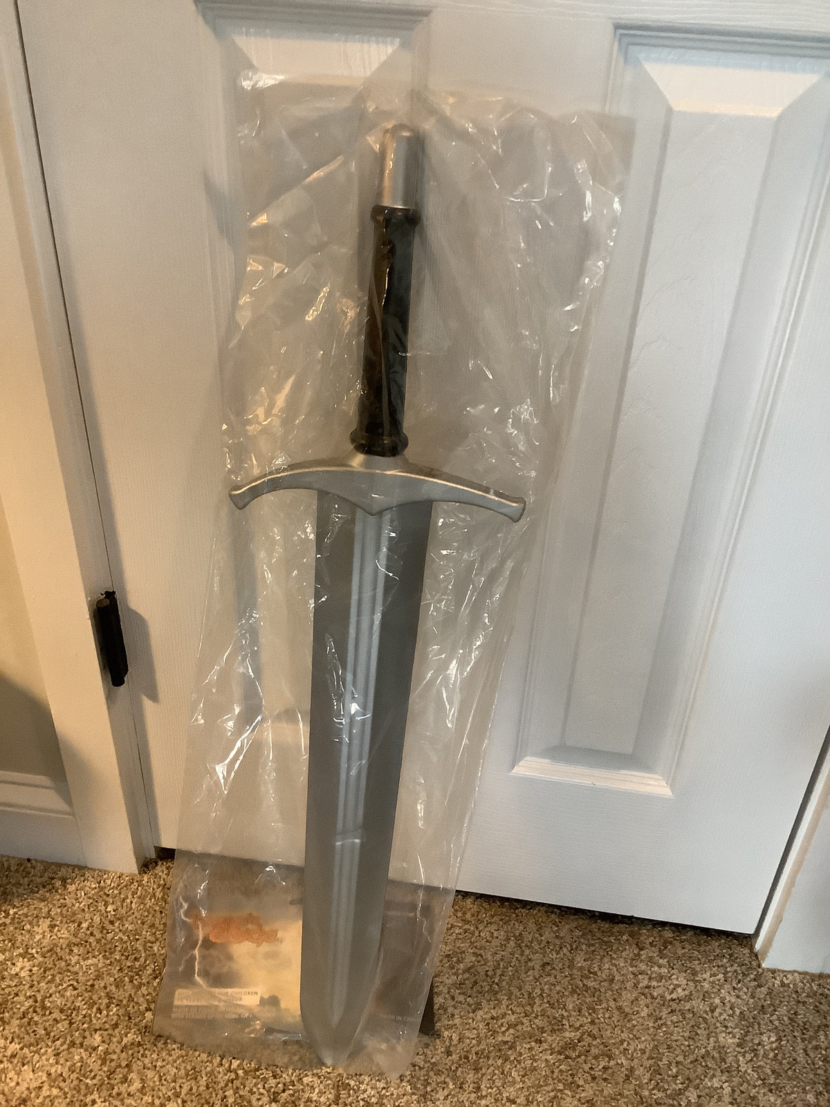 Black and Silver Foam Sword