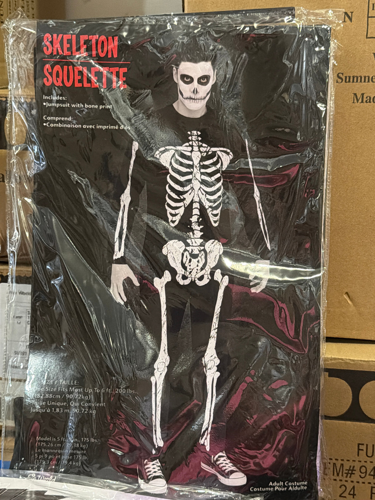 Skeleton Jumpsuit - Adult One Size