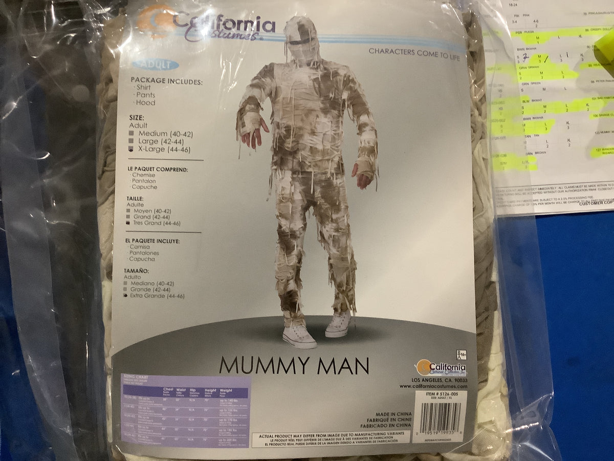 Mummy Man - Adult Medium (40-42)