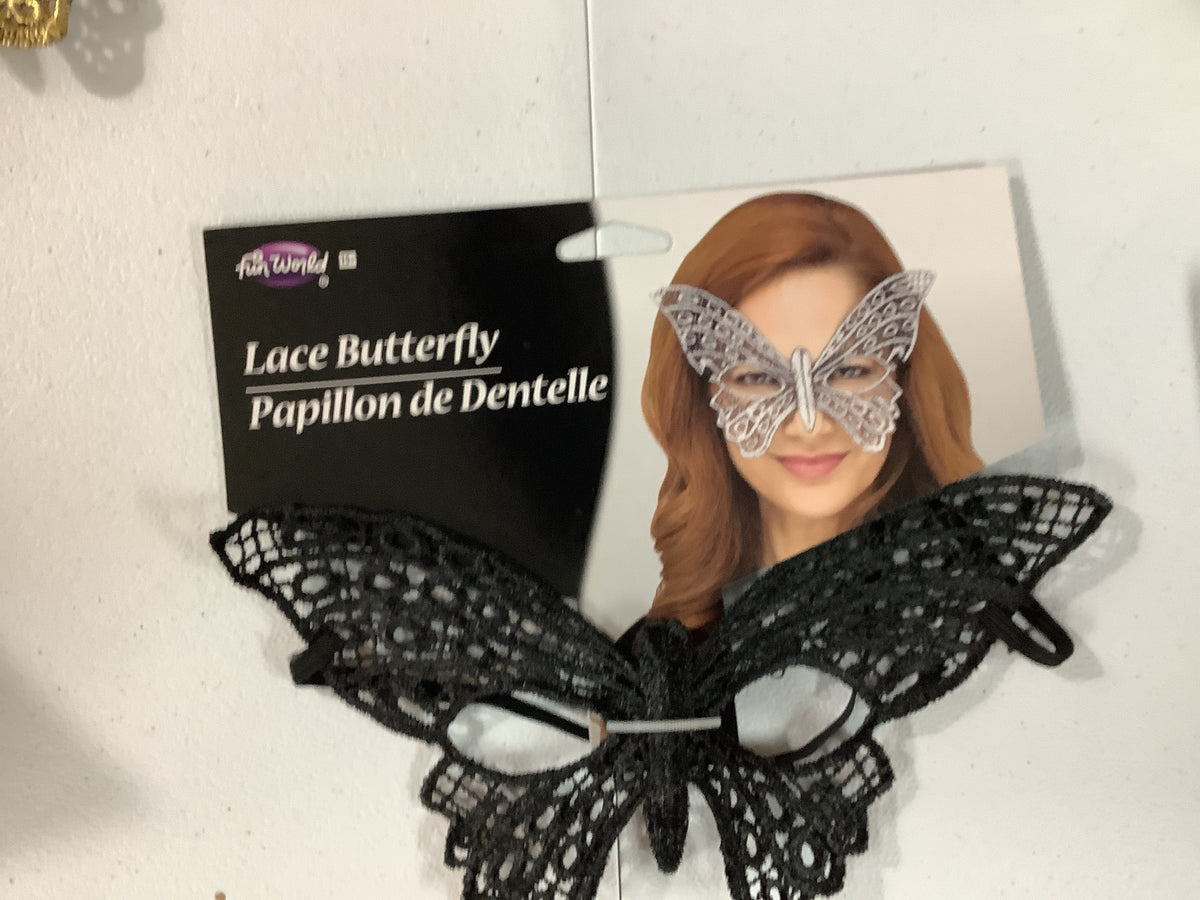 Gothic Lace Mask - Black