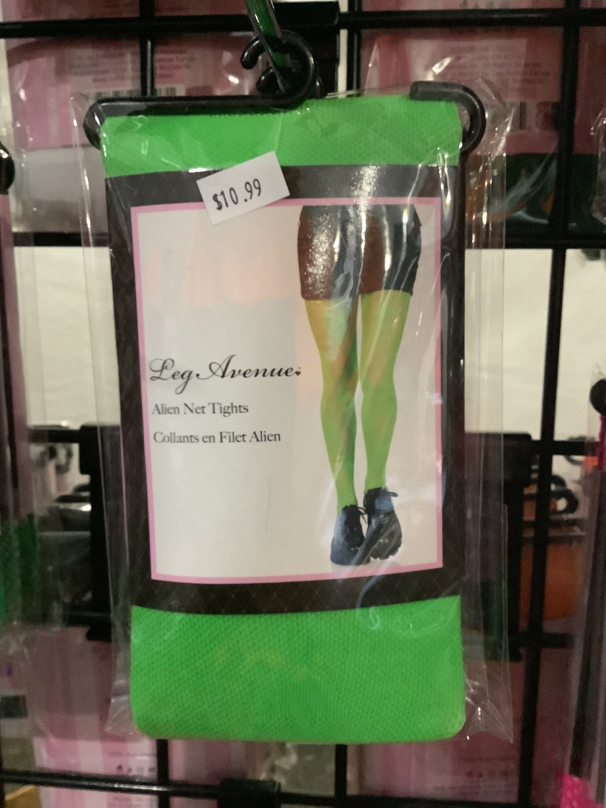 Alien Net Tights- Green- One Size