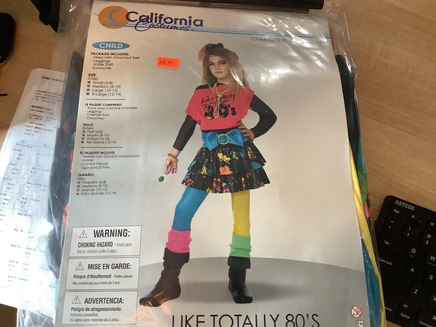 Like Totally 80’s Child Costume