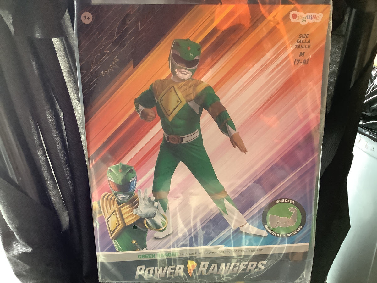 Power Rangers - Green Ranger Classic Muscle - Child Small (4-6)