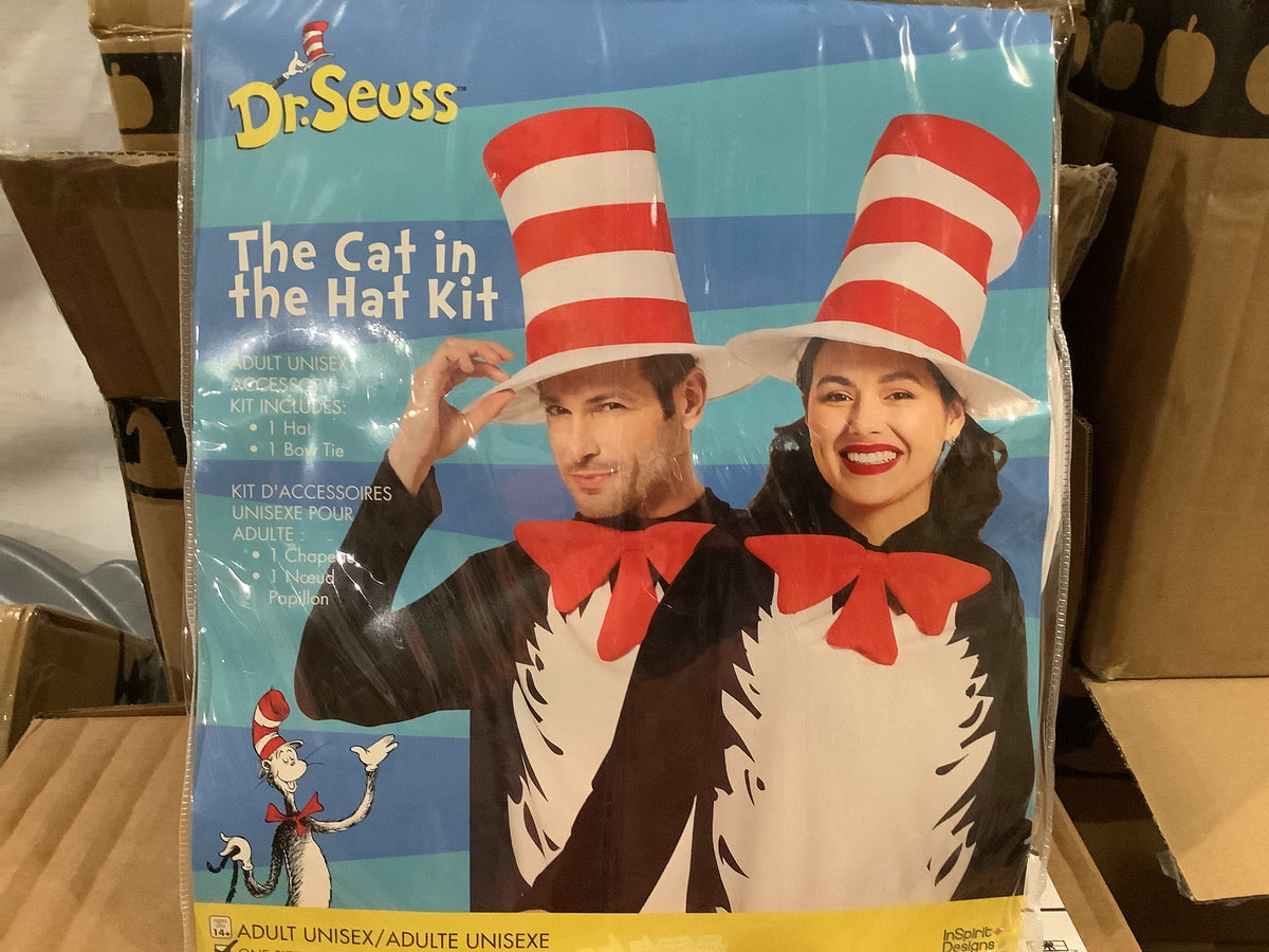 Dr Seuss Cat in the Hat & Bow Tie Kit - Adult One Size